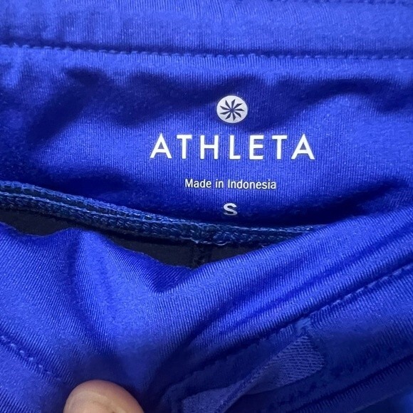 Athleta 2 in 1 Pulse Shortie Shorts in Blue Women's Size Small - Picture 5 of 9